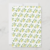 Lemon Pattern Bridal Shower Invitations 招待状 (裏面)
