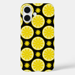 Lemon Pattern iPhone 16ケース