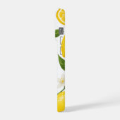 Lemon Pattern Design | Fresh Citrus Summer Print  iPhoneケース (左側面)