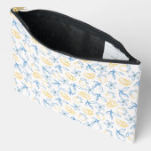 Lemon Pattern Hand Drawn - Accessory Pouch アクセサリーポーチ (見開き)