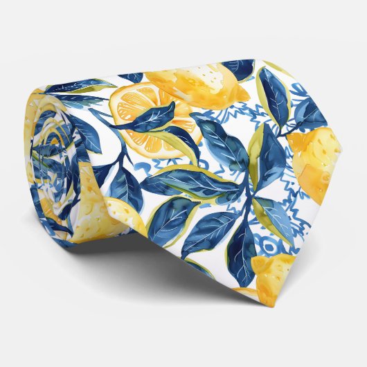 Lemon Pattern Men's Necktie  ネクタイ (ロール)