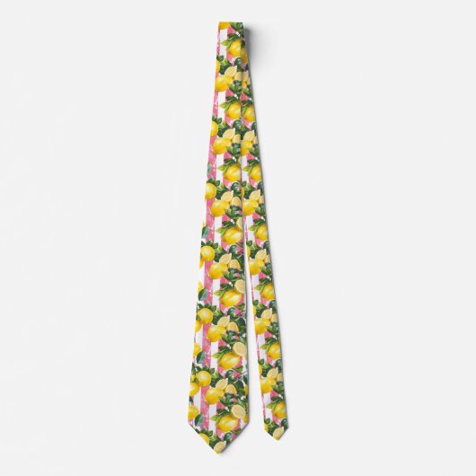 Lemon Pattern Men's Necktie  ネクタイ (正面)