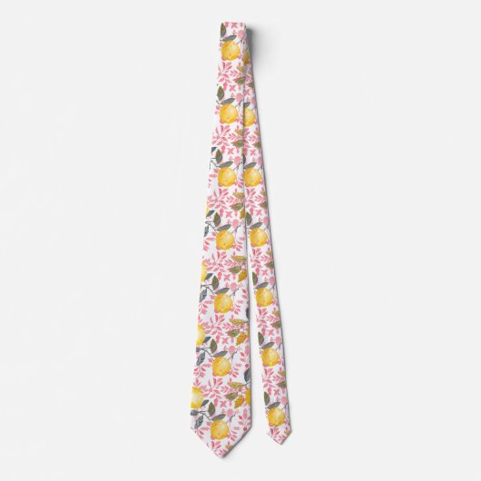 Lemon Pattern Men's Necktie  ネクタイ (正面)