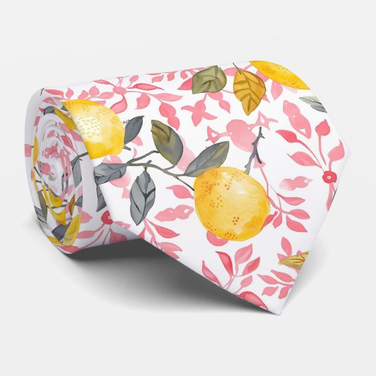 Lemon Pattern Men's Necktie  ネクタイ (ロール)