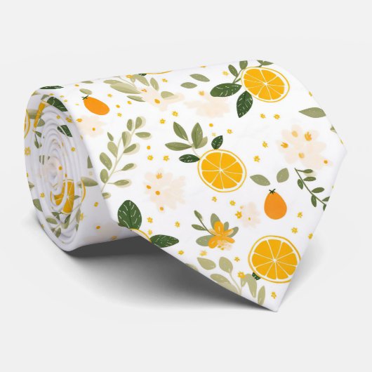 Lemon Pattern Men's Necktie  ネクタイ (ロール)