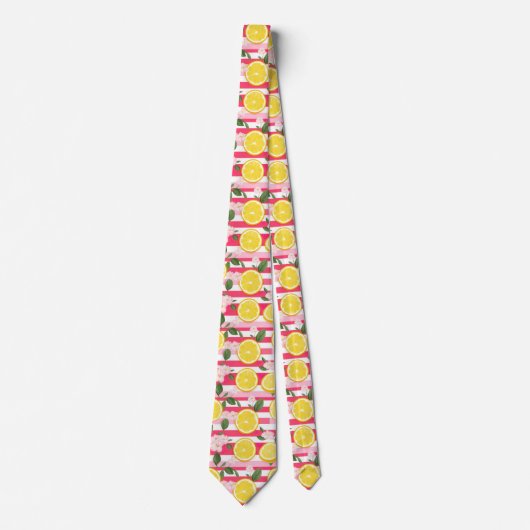 Lemon Pattern Men's Necktie  ネクタイ (正面)