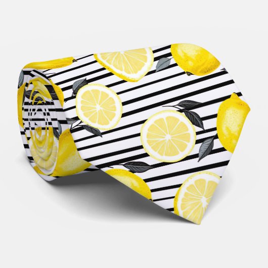 Lemon Pattern Men's Necktie  ネクタイ (ロール)
