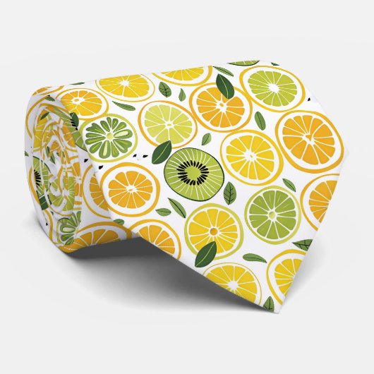 Lemon Pattern Men's Necktie  ネクタイ (ロール)
