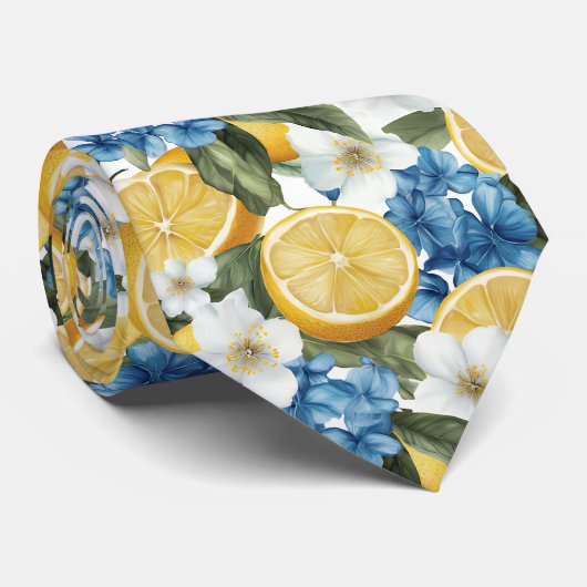 Lemon Pattern Men's Necktie  ネクタイ (ロール)