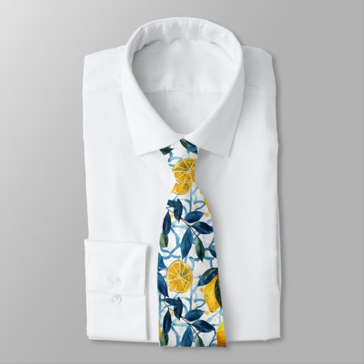Lemon Pattern Men's Necktie  ネクタイ (タイ)