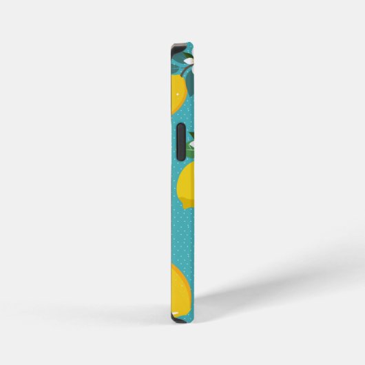 lemon pattern phone case iPhoneケース (右側面)