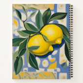 Lemon Personalized Modern Style Recipe Book ノートブック (裏面)