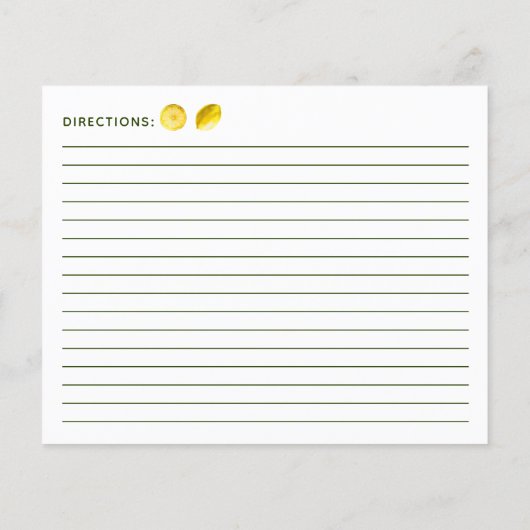 Lemon Pie Recipe (裏面)