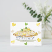 Lemon Pie Watercolor ポストカード (スタンド正面)