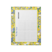 Lemon Portugal Azulejoのリスト地中海のに追加 ノートパッド (回転)