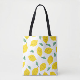 Lemon Print Bag, Brighten Your Style with a Trend トートバッグ
