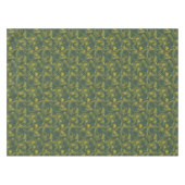 Lemon Print Yellow on Dark Green  テーブルクロス (正面(横))