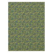 Lemon Print Yellow on Dark Green  テーブルクロス (正面)