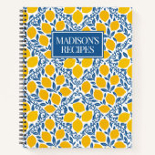 Lemon Rustic Farmhouse French Country Recipe ノートブック (正面)