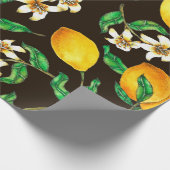 Lemon Seamless Pattern hand painted in watercolor ラッピングペーパー (角)