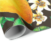 Lemon Seamless Pattern hand painted in watercolor ラッピングペーパー (ロールコーナー)