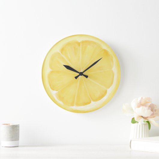Lemon Slice ラージ壁時計 (ホーム)