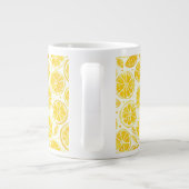 Lemon Slice Full Pattern Bright Yellow Kitchen Mug ジャンボコーヒーマグカップ (裏面)
