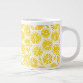 Lemon Slice Full Pattern Bright Yellow Kitchen Mug ジャンボコーヒーマグカップ (右)