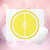 Lemon Slice Yellow マウスパッド
