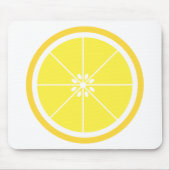 Lemon Slice Yellow マウスパッド (正面)