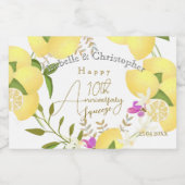 Lemon Squeeze  スパークリングワインラベル (シングルラベル)