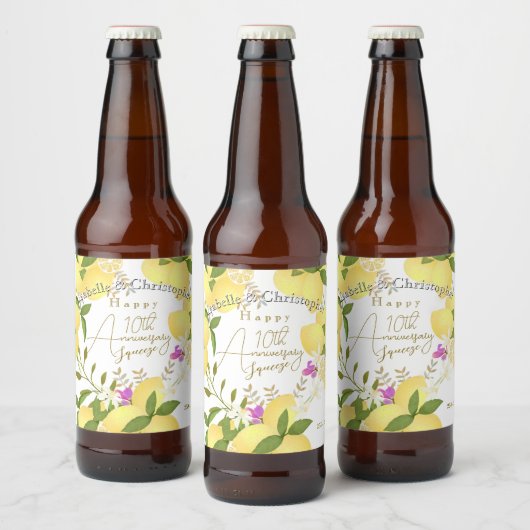 Lemon Squeeze  ビールラベル (ボトル)