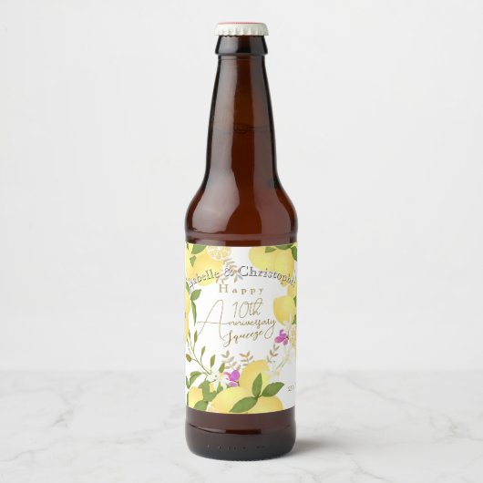 Lemon Squeeze ビールラベル (正面)