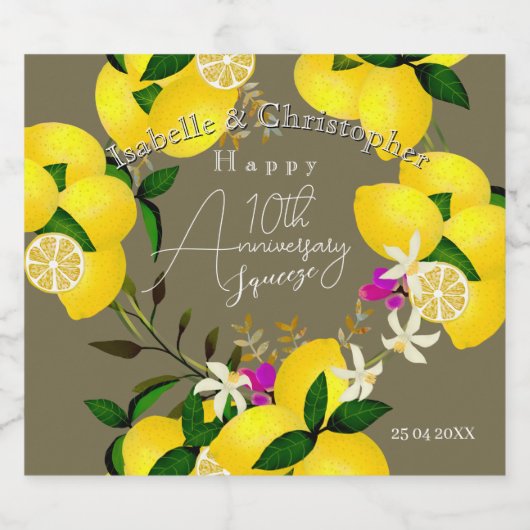 Lemon Squeeze  ビールラベル (シングルラベル)