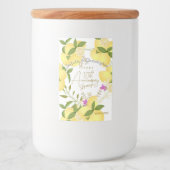 Lemon Squeeze  フードラベル (正面)