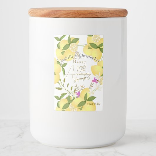 Lemon Squeeze  フードラベル (正面)