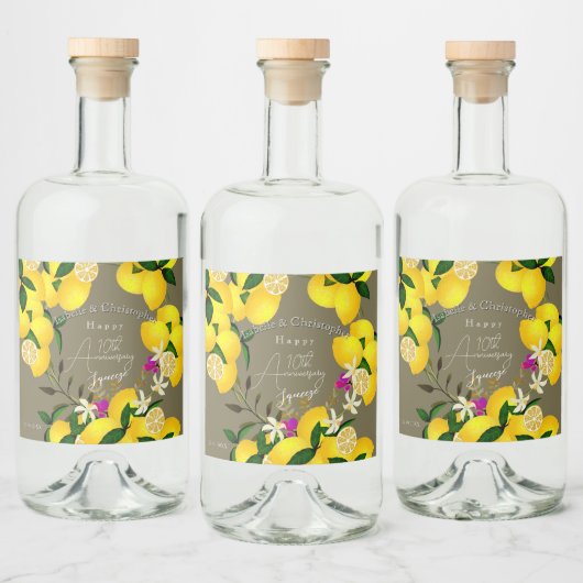 Lemon Squeeze  リキュールボトルラベル (ボトル)