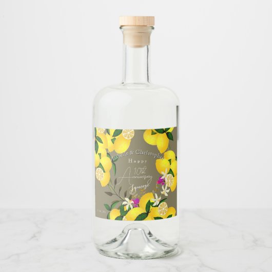 Lemon Squeeze  リキュールボトルラベル (正面)