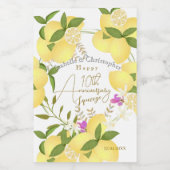 Lemon Squeeze  ワインラベル (シングルラベル)