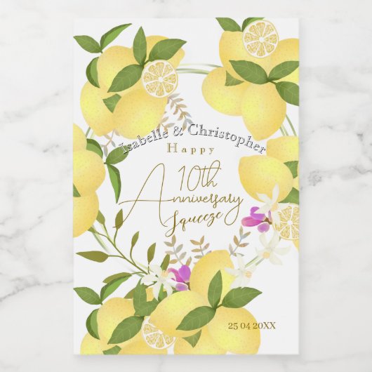 Lemon Squeeze  ワインラベル (シングルラベル)