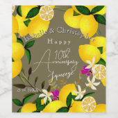 Lemon Squeeze  ワインラベル (シングルラベル)