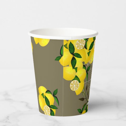 Lemon Squeeze Wedding Anniversary 紙コップ (右)