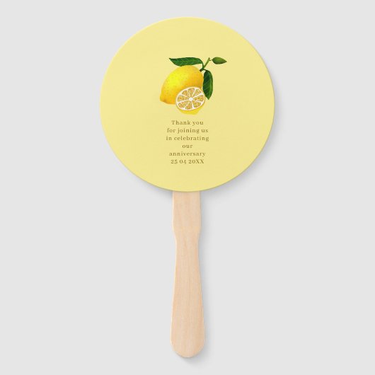 Lemon Squeeze White ハンドファン (裏面)