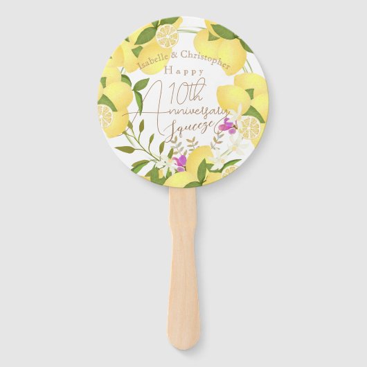 Lemon Squeeze White ハンドファン (正面)