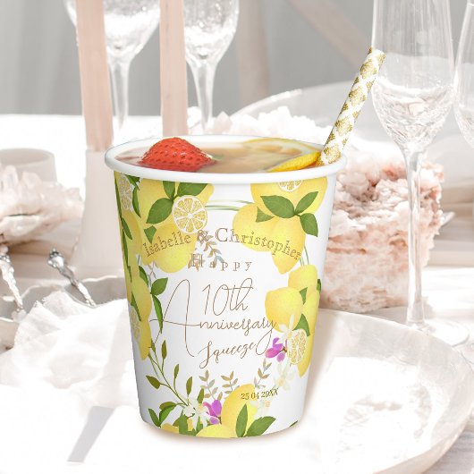 Lemon Squeeze White 紙コップ