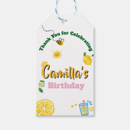 Lemon Summer Theme Kids Birthday  ギフトタグ