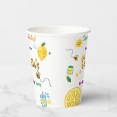 Lemon Summer Theme Kids Birthday  紙コップ (左)