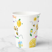 Lemon Summer Theme Kids Birthday  紙コップ (右)