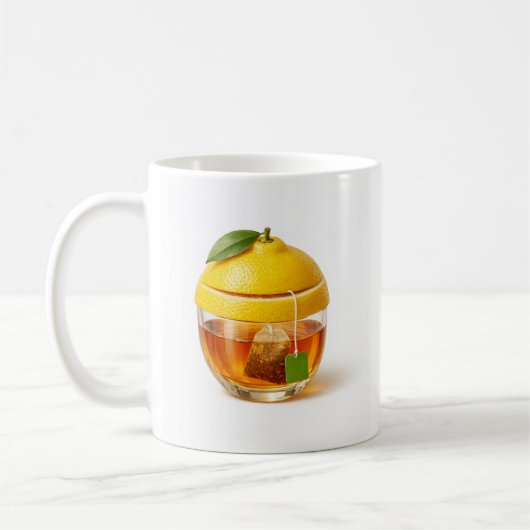 Lemon tea glass Mug - Minimal kitchen design コーヒーマグカップ (左)