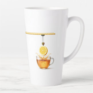 Lemon Tea Under Construction – 17oz Latte Mug カフェラテマグ